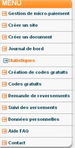 tableau de bord du micropaiement starpass