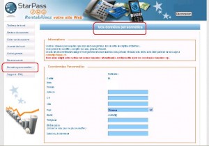 Micropaiement StarPass - modification des données de reversements