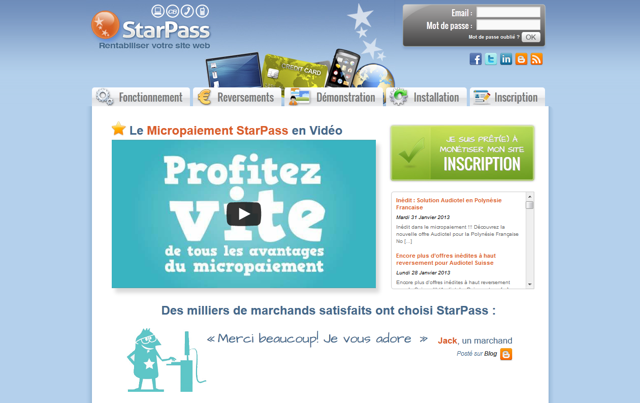 starpass solution de paiement en ligne